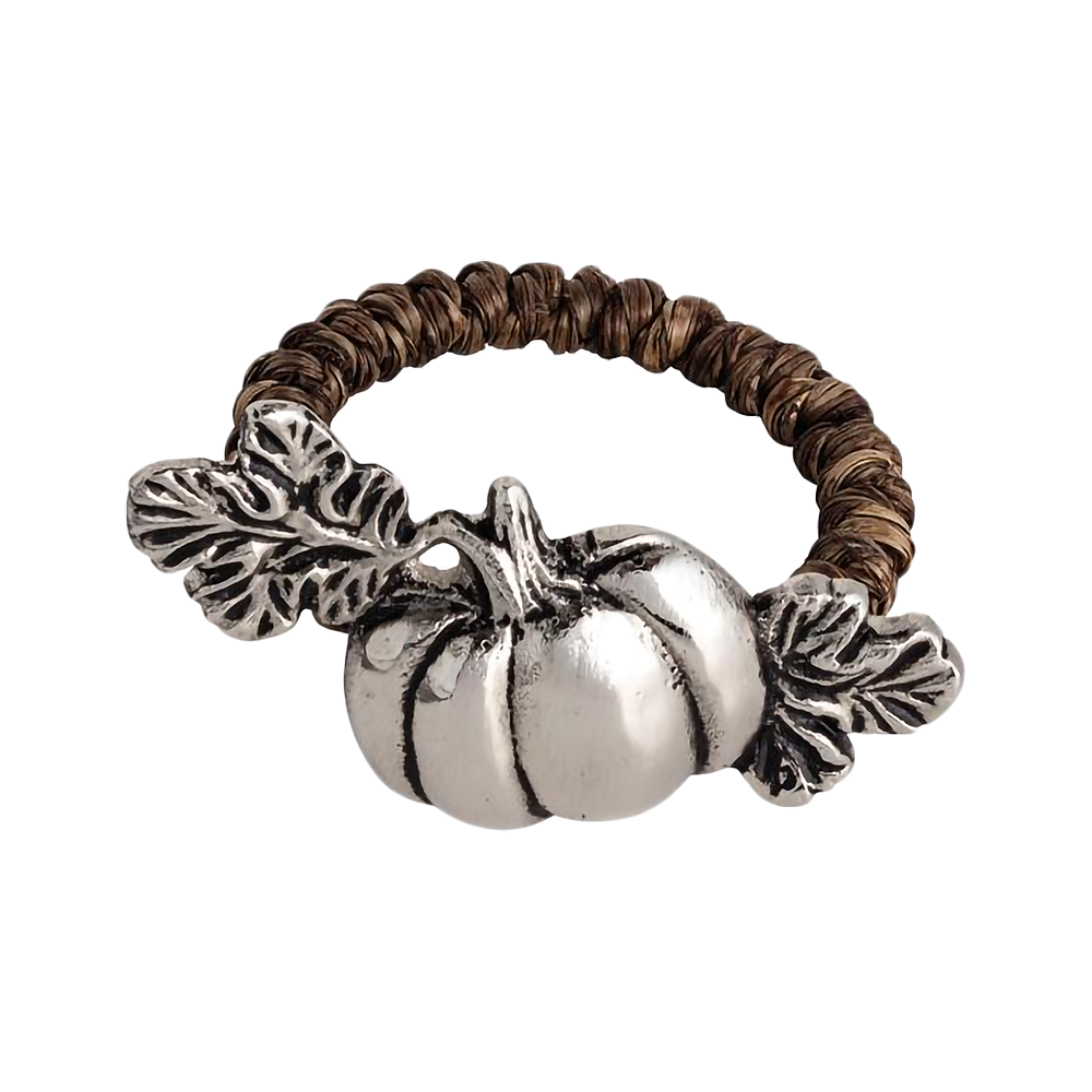 Metal Pumpkin Napkin Rings