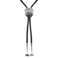 Sterling Silver Buffalo Bolo with Engraved Tips