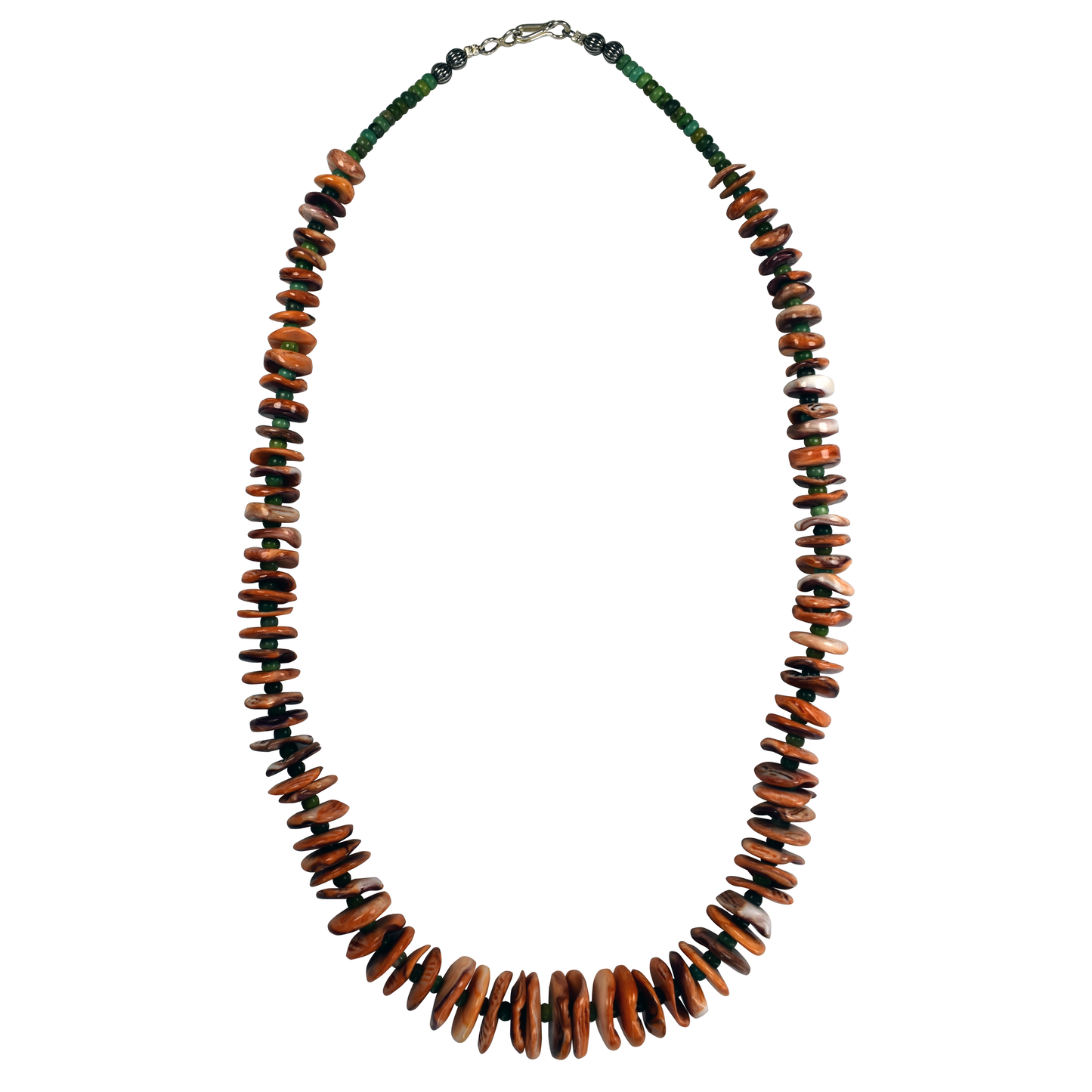 Spiny Oyster and Turquoise Necklace by Teller Indian Jewelry