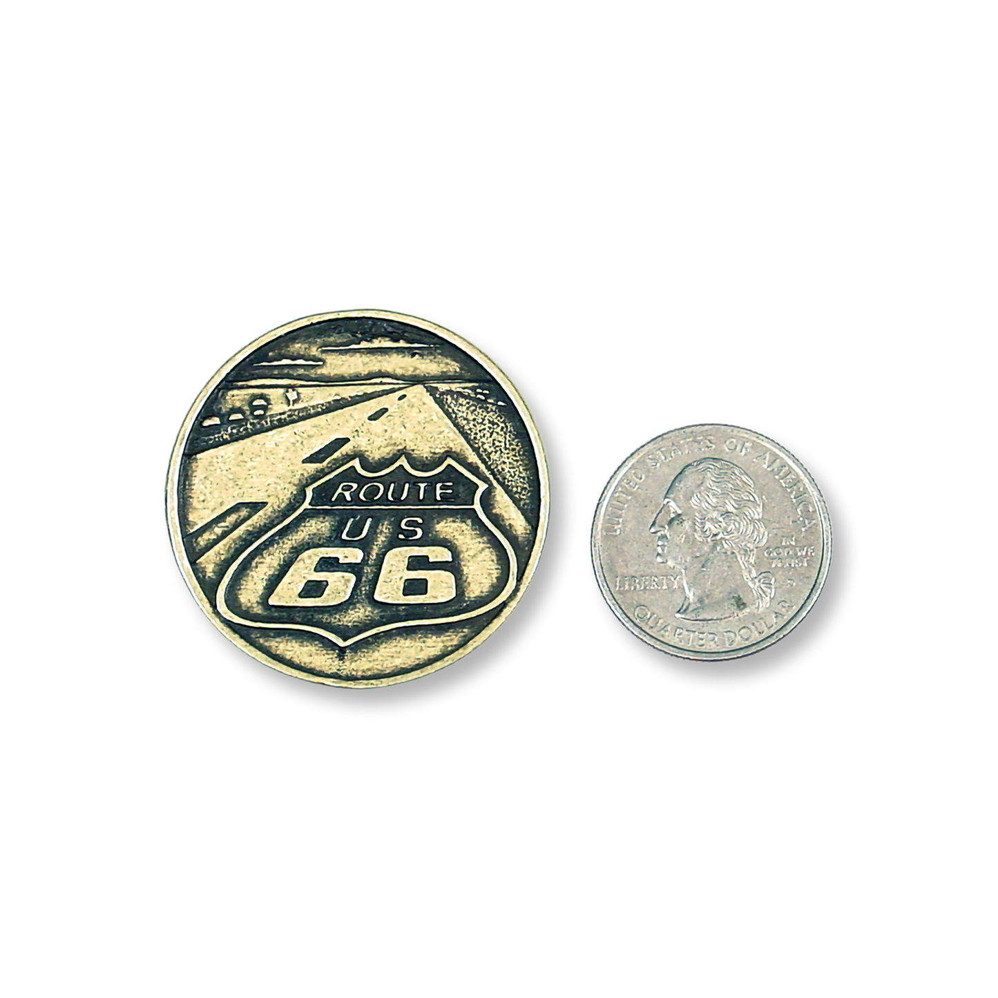 Route 66 Collectible Two-Sided 3D Coin