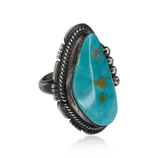 Stardrop Bloom Sleeping Beauty Turquoise Cocktail Ring by J. Nelson