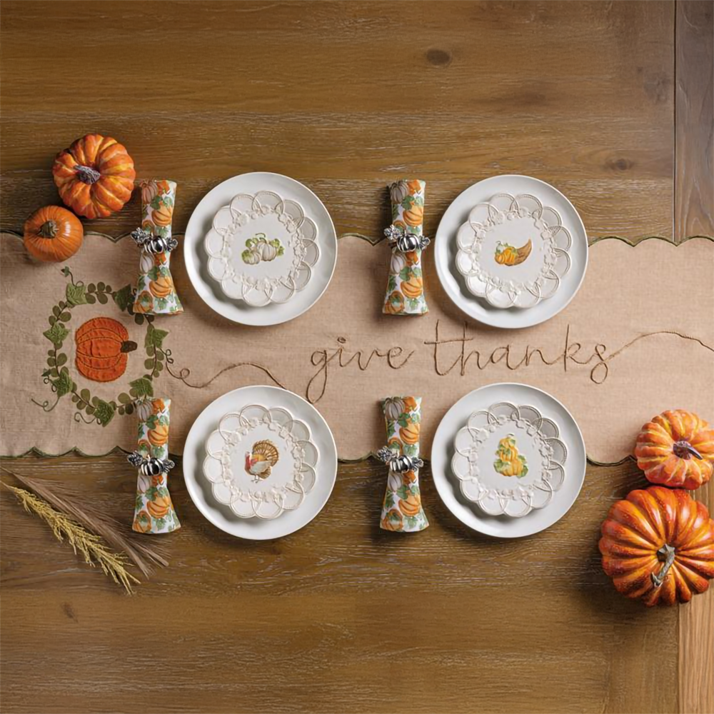 Metal Pumpkin Napkin Rings
