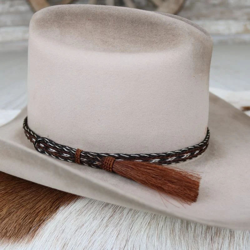 Duster Single Tassel Braided Horsehair Hat Band