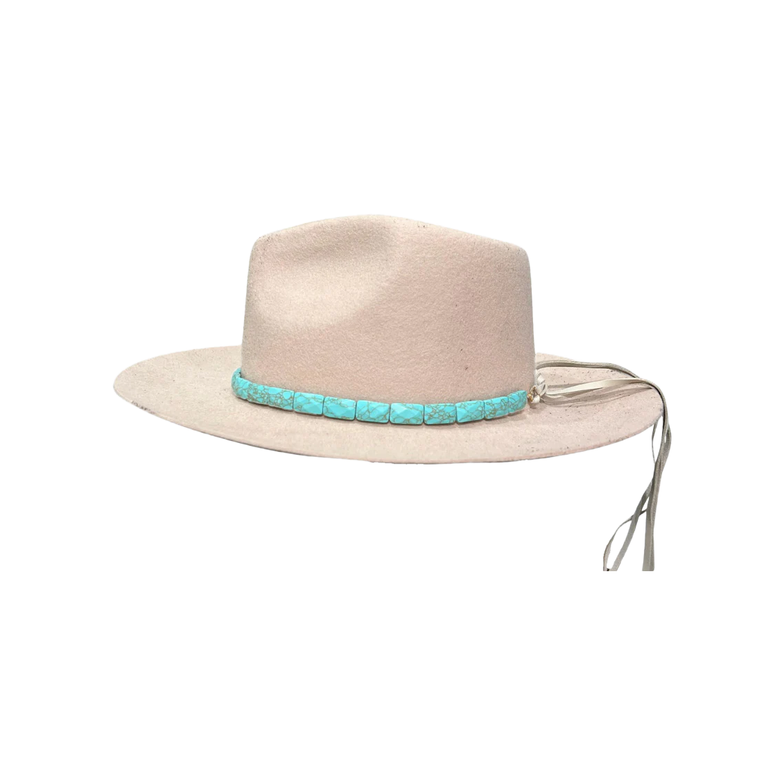 Christina Greene Faceted Hat Band with Leather Tie