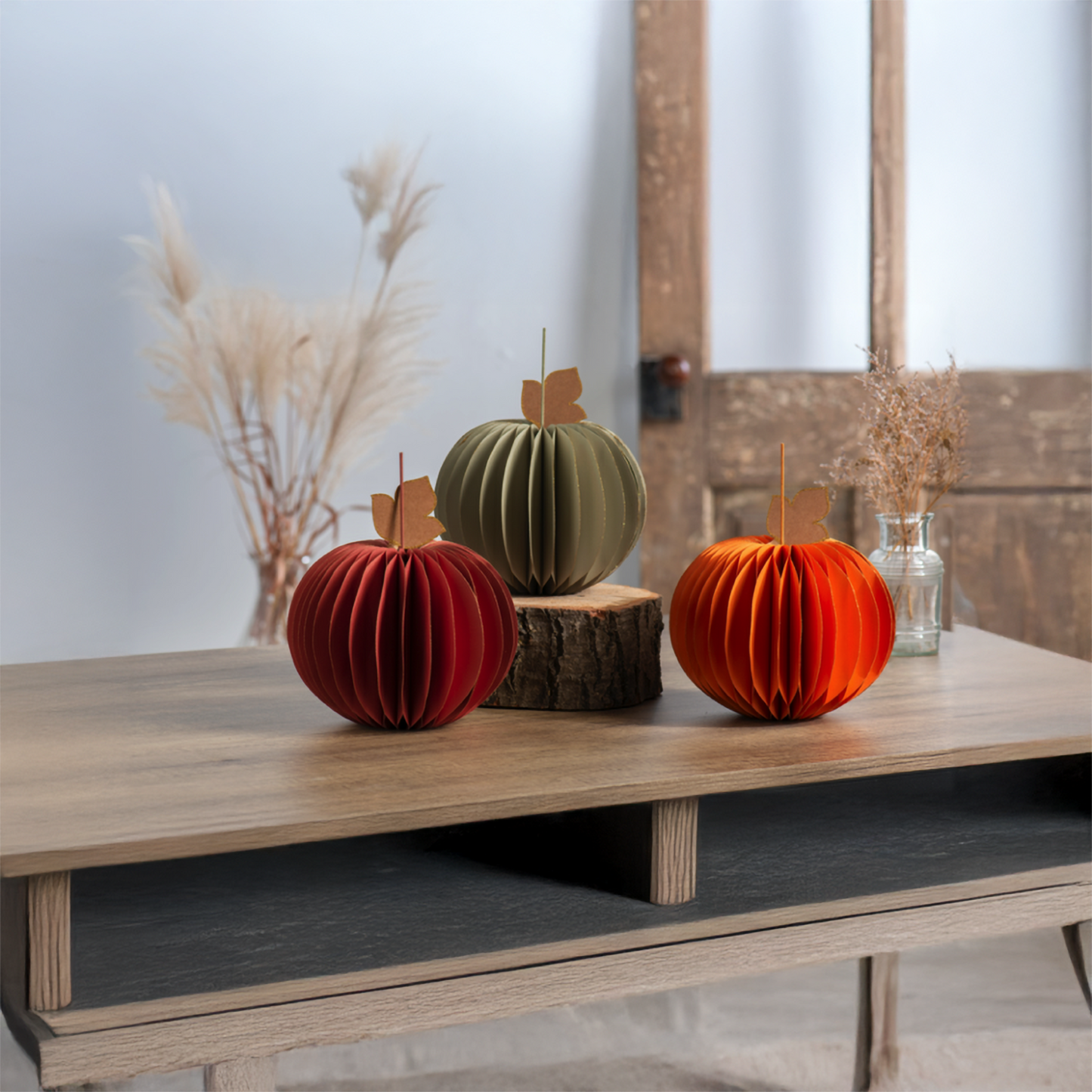 Honeycomb Paper Pumpkin