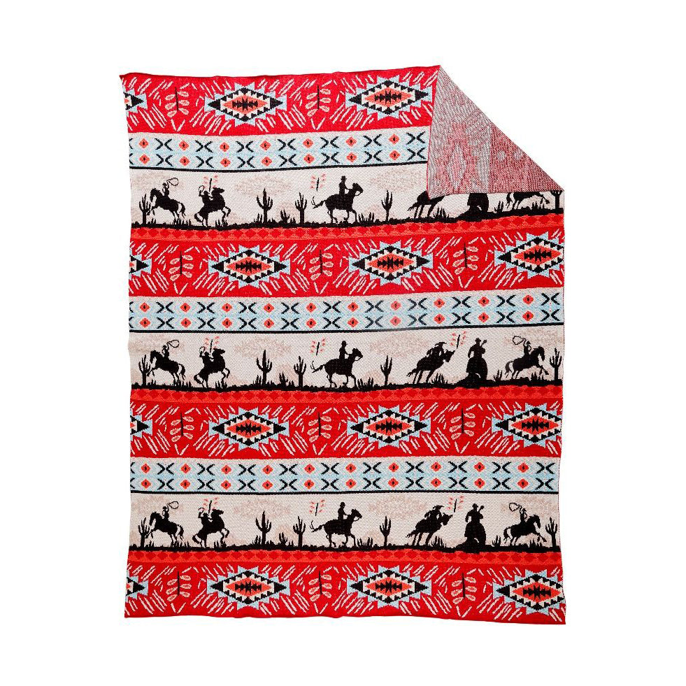 Western Throw Blanket Craze Persimmon Hill at the National Cowboy