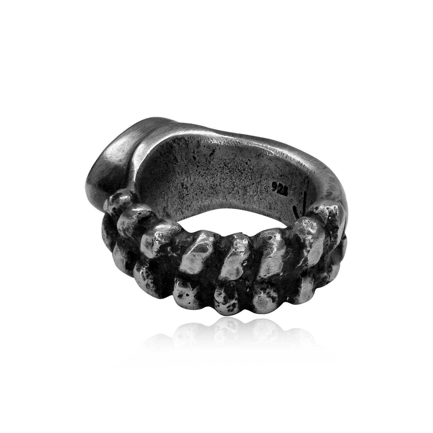 Royston Turquoise Rattlesnake Ring by Justin Biltonen