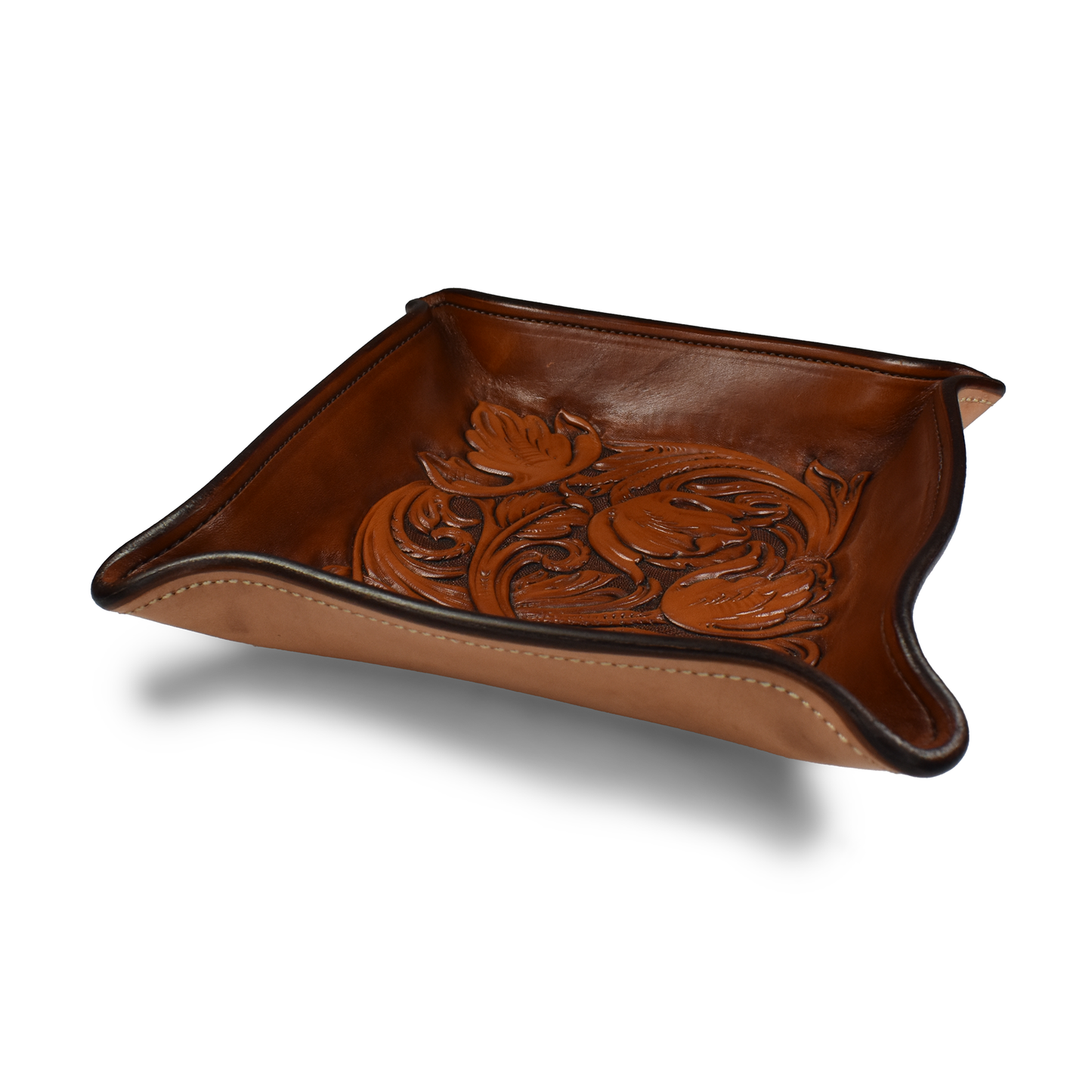 Heron Walk Leather Valet Tray