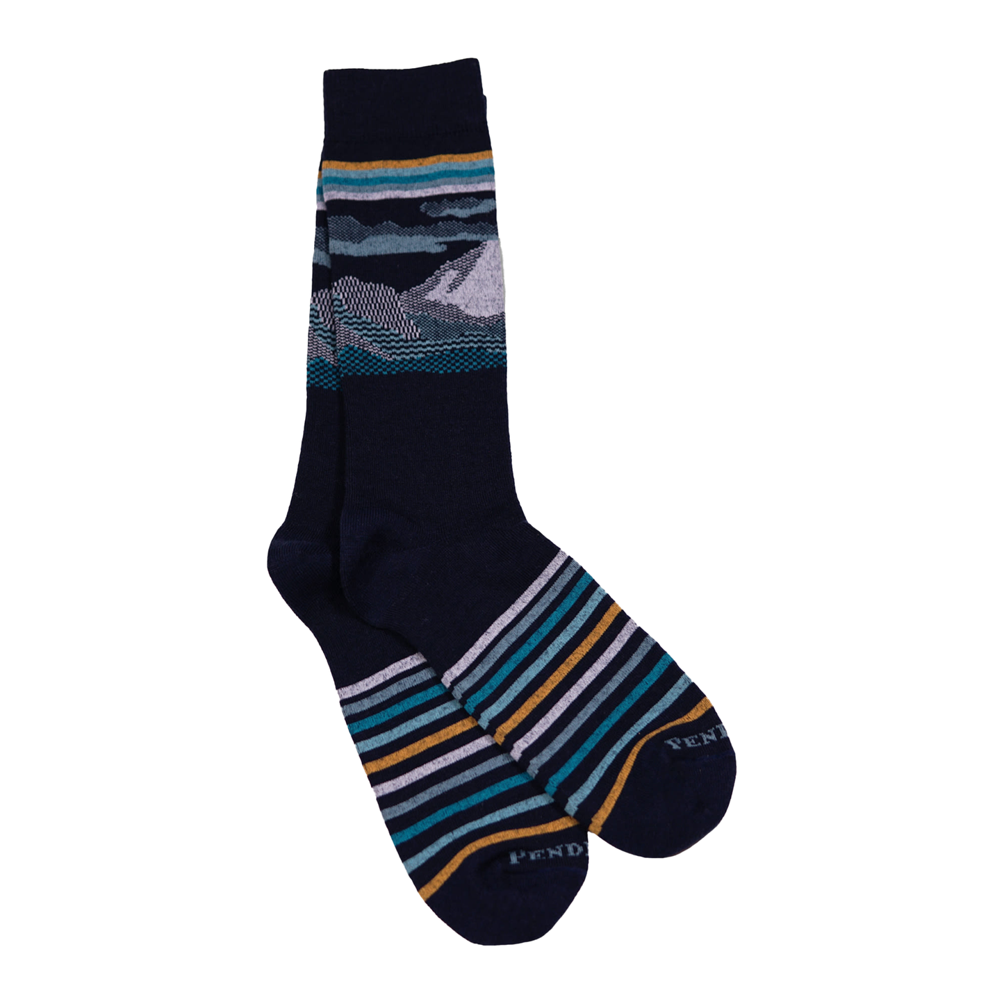 Pendleton Pacific Wonderland Crew Socks - Navy