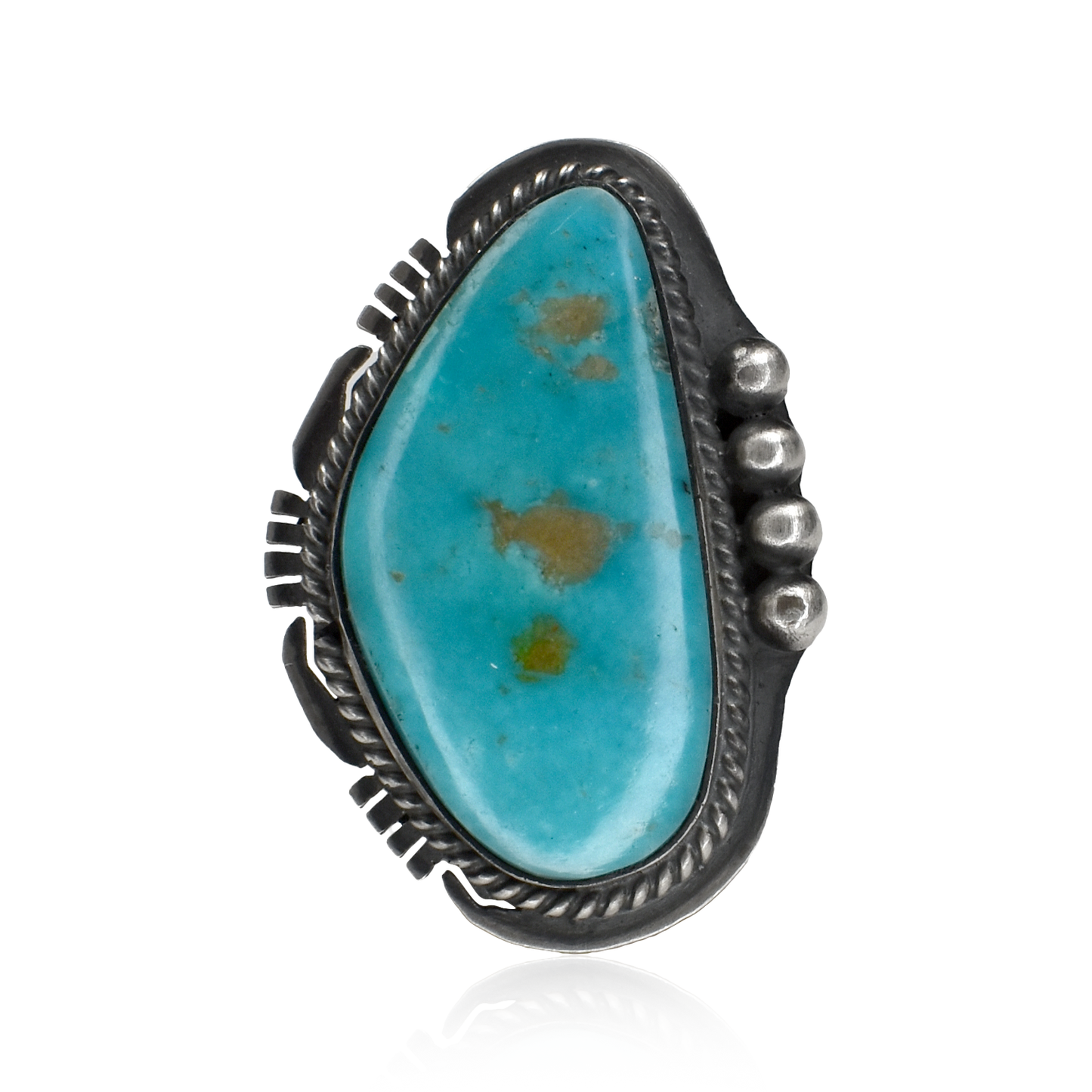 Stardrop Bloom Sleeping Beauty Turquoise Cocktail Ring by J. Nelson
