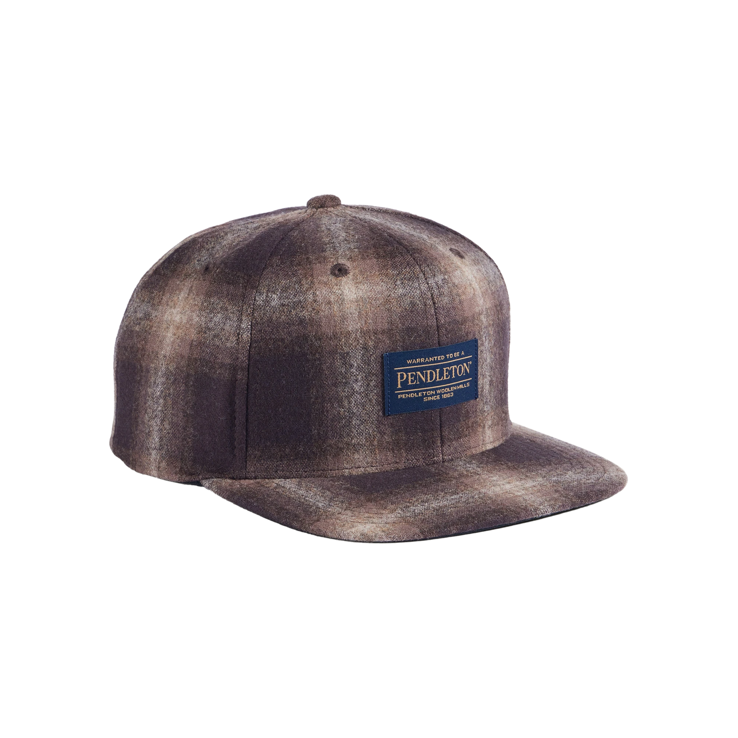 Pendleton Plaid Flat Brim Hat