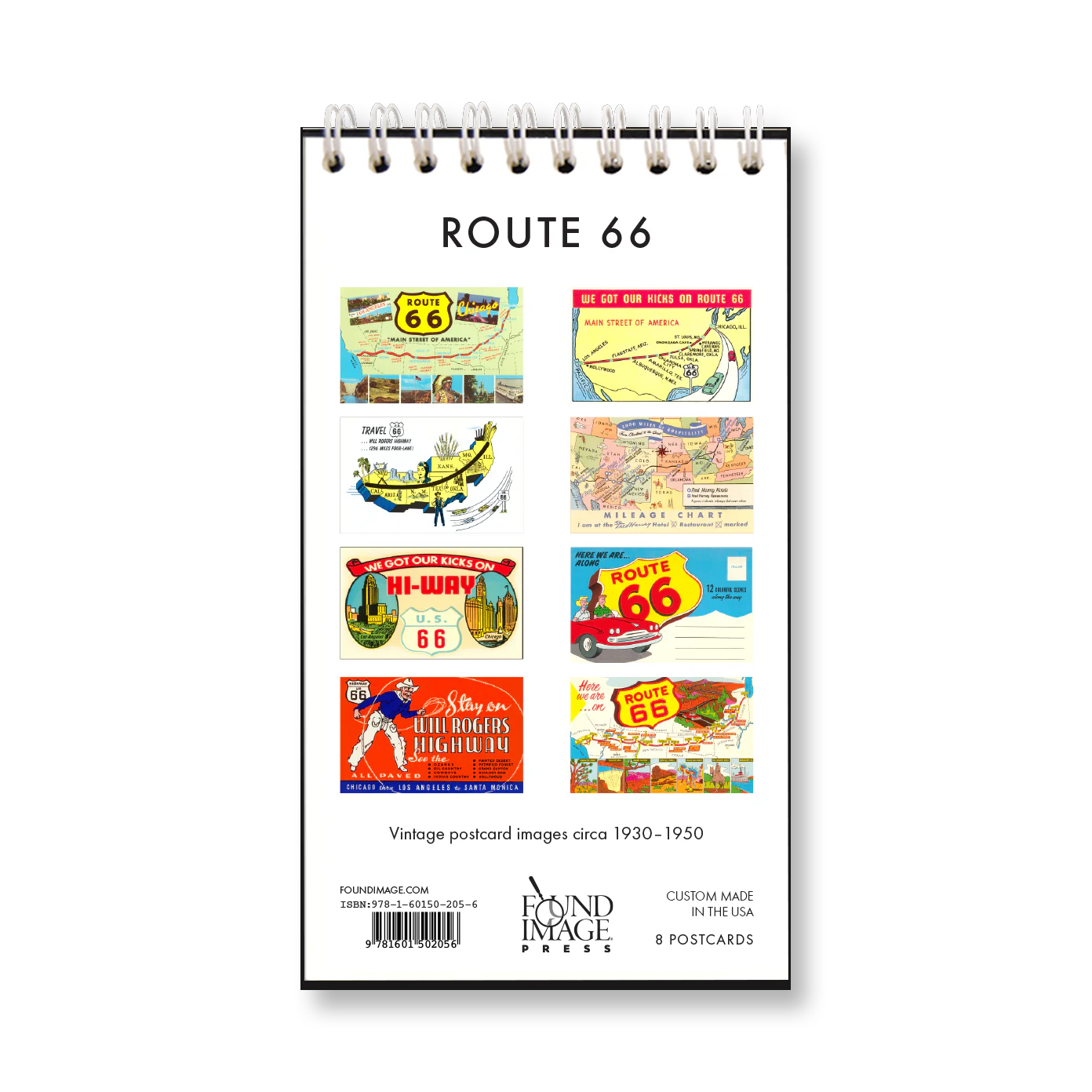 Route 66 Vintage Postcard Booklet
