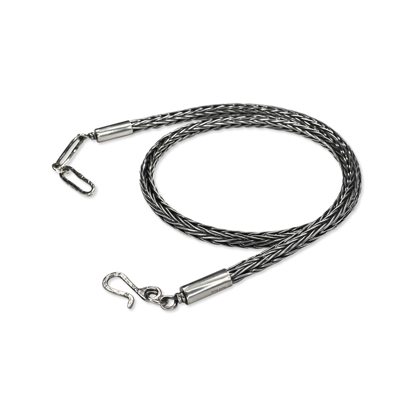 Sterling Silver Braided Necklace by Travis Teller