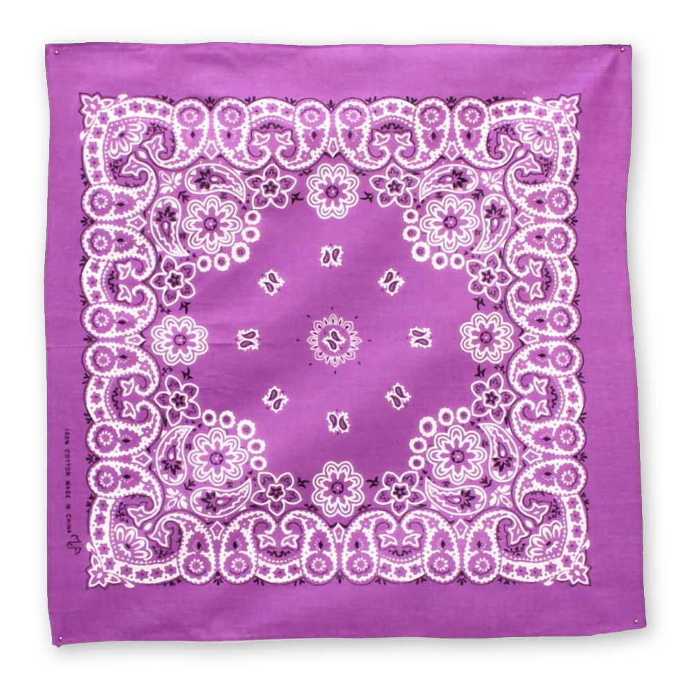 100% Cotton Lilac Bandana