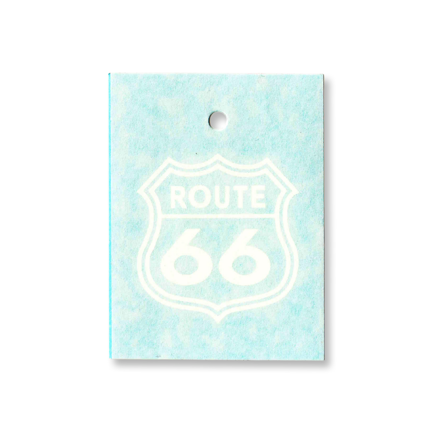 Route 66 White Cut Out Decal Sticker