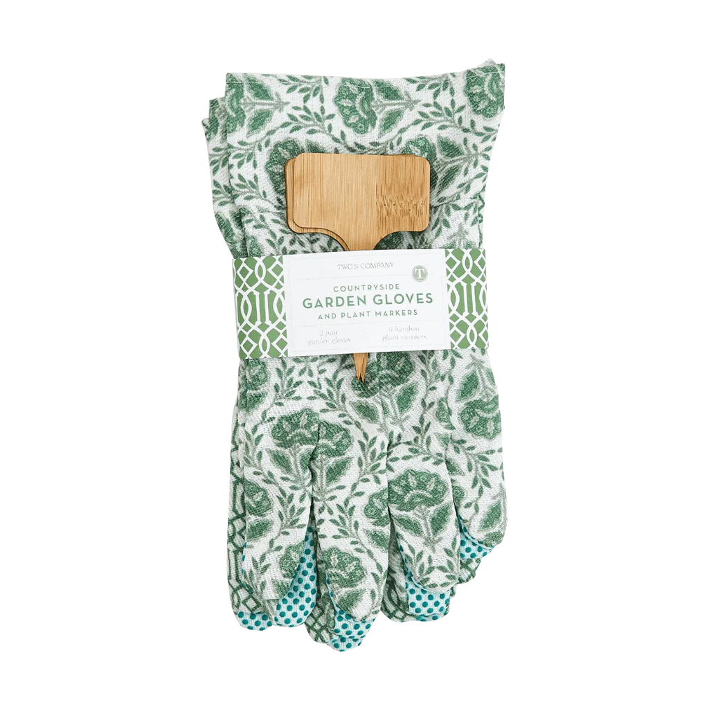 Countryside Gardening Gloves and Plant Markers Set