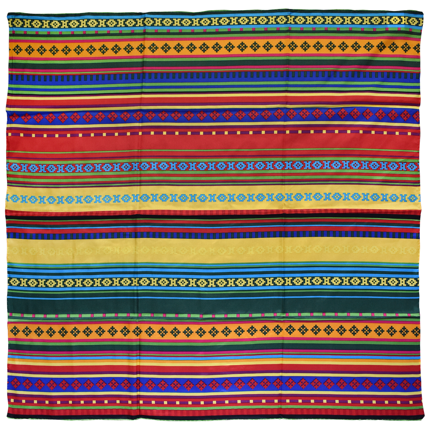 #18 Southwest Serape Silk Scarf