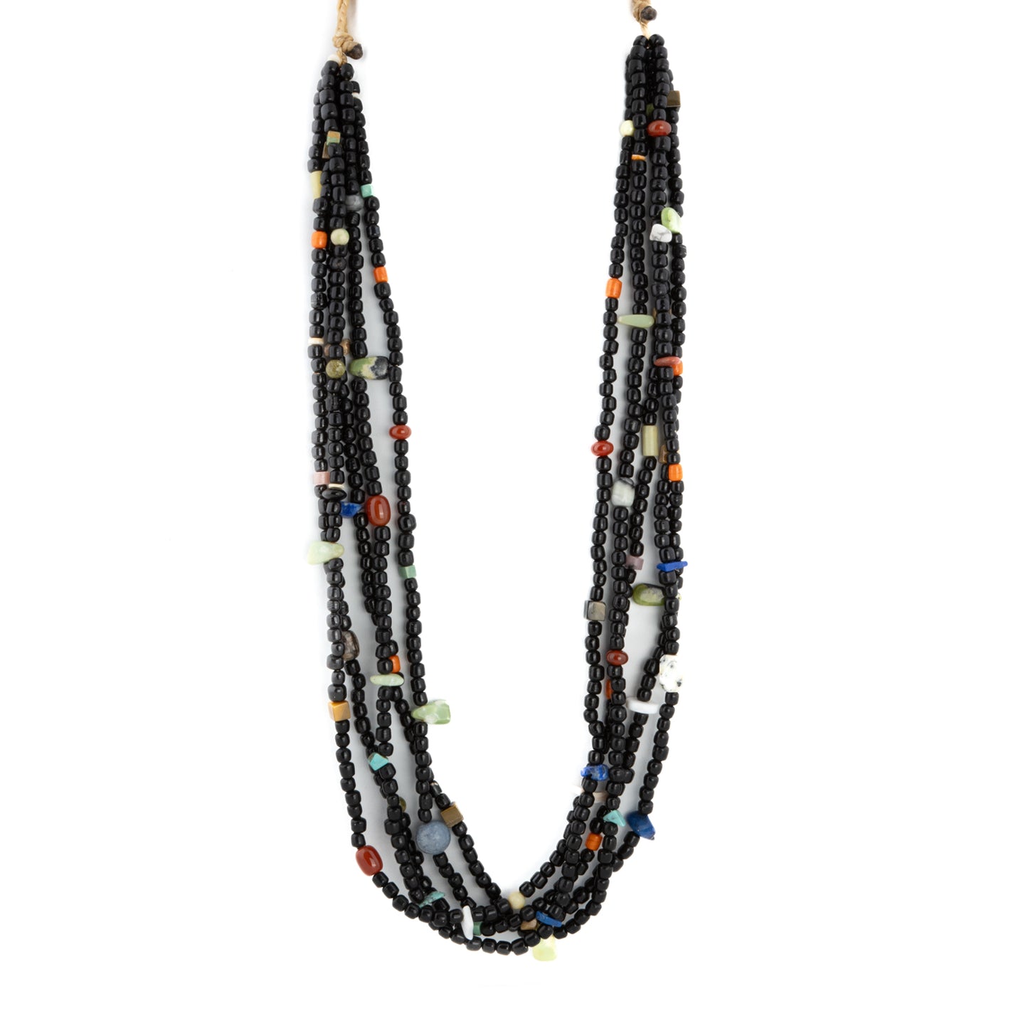 Multi Stone Five Strand Necklace by Timothy Bailon