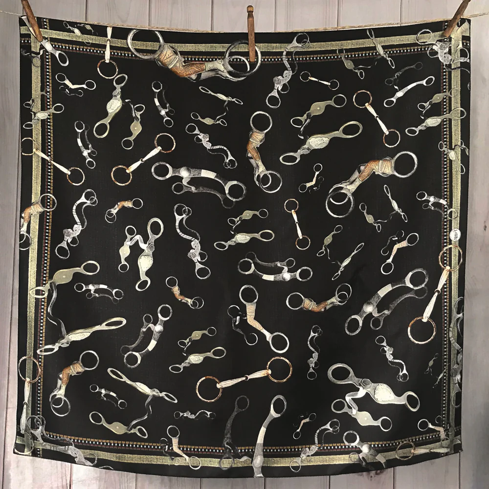 Fringe "Bits" Silk Wild Rag