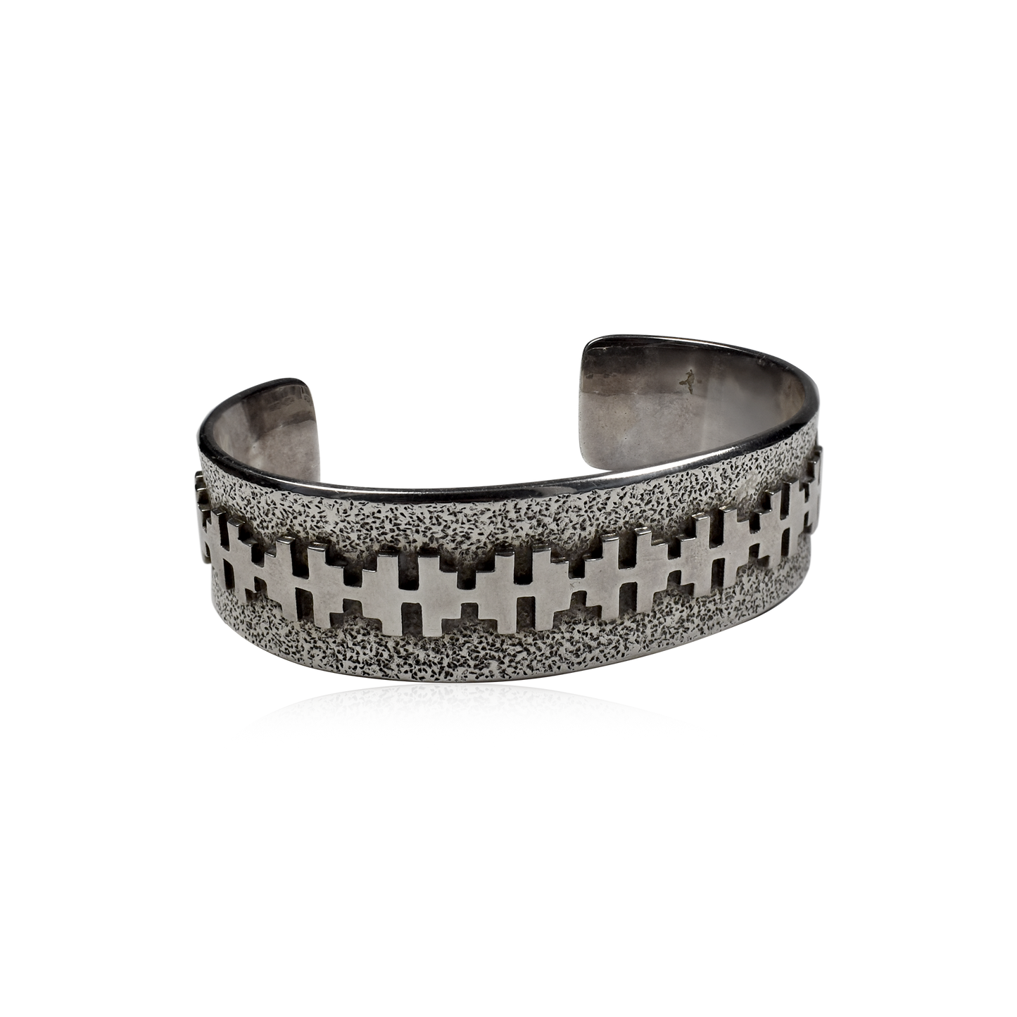 Sterling Silver Canyon Horizon Cuff by Alfred Joe