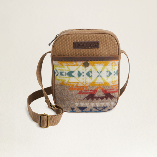 Pendleton Highland Peak Crossbody Satchel - Tan Multi