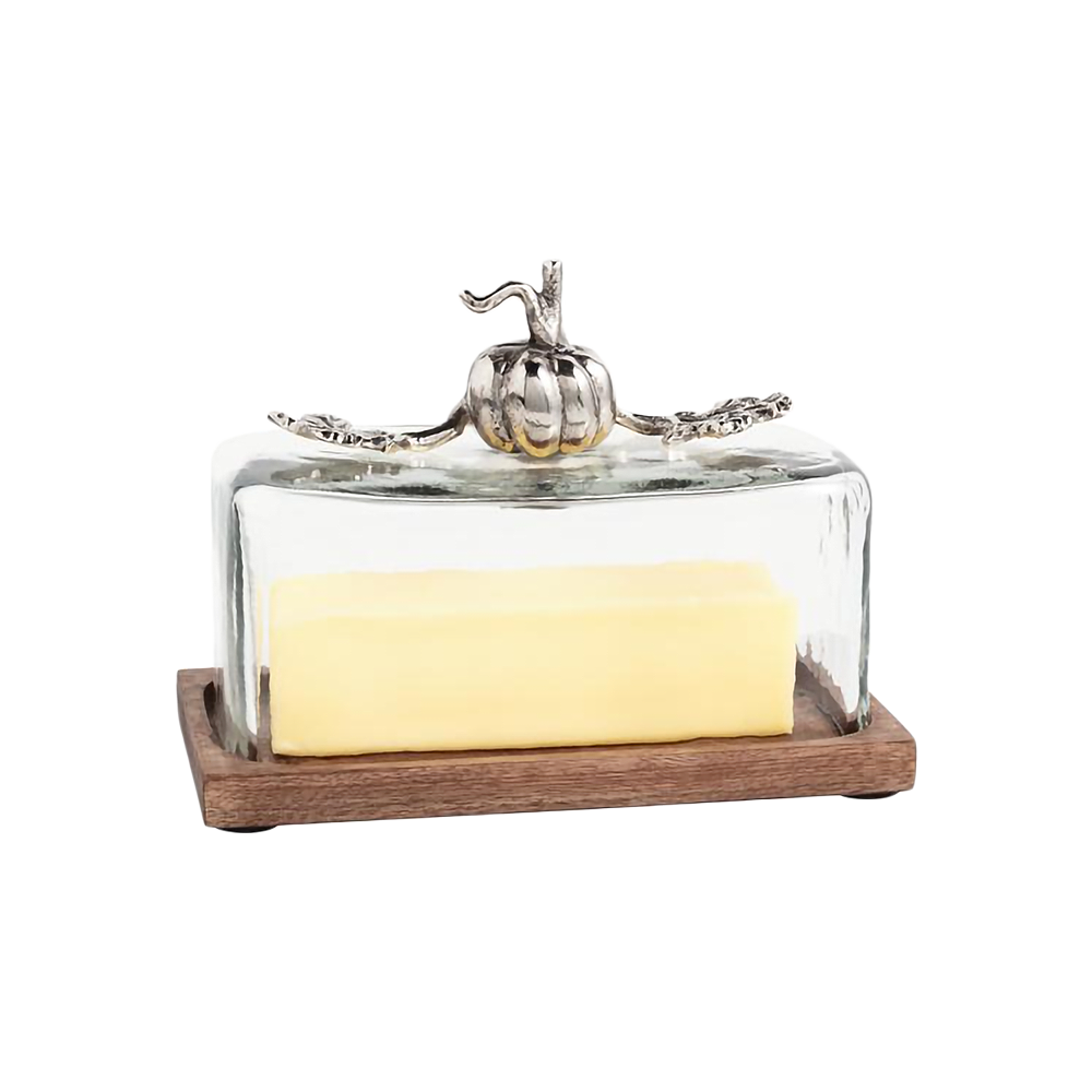 Metal Pumpkin Butter Dish