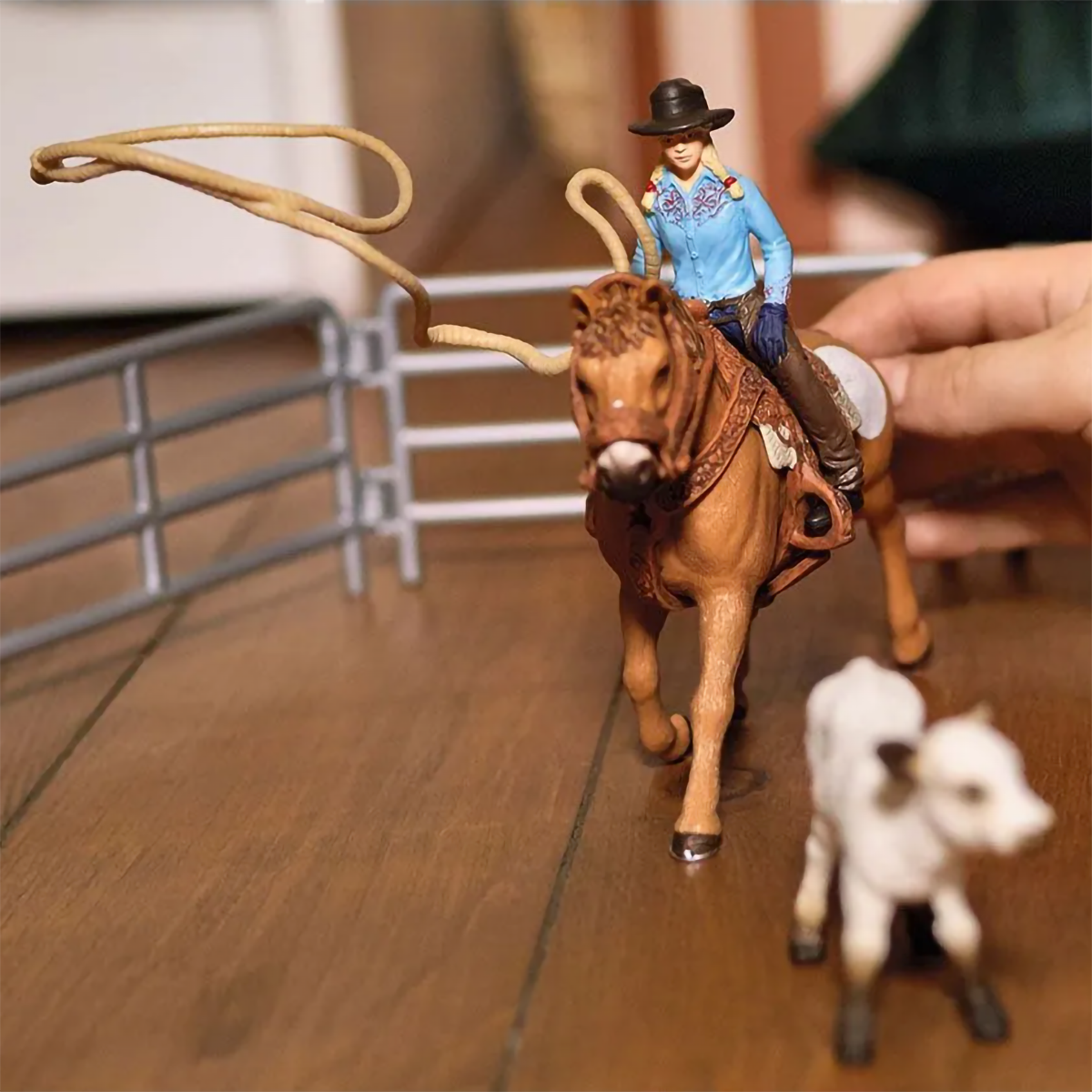 Cowgirl Team Roping Fun Toy Set