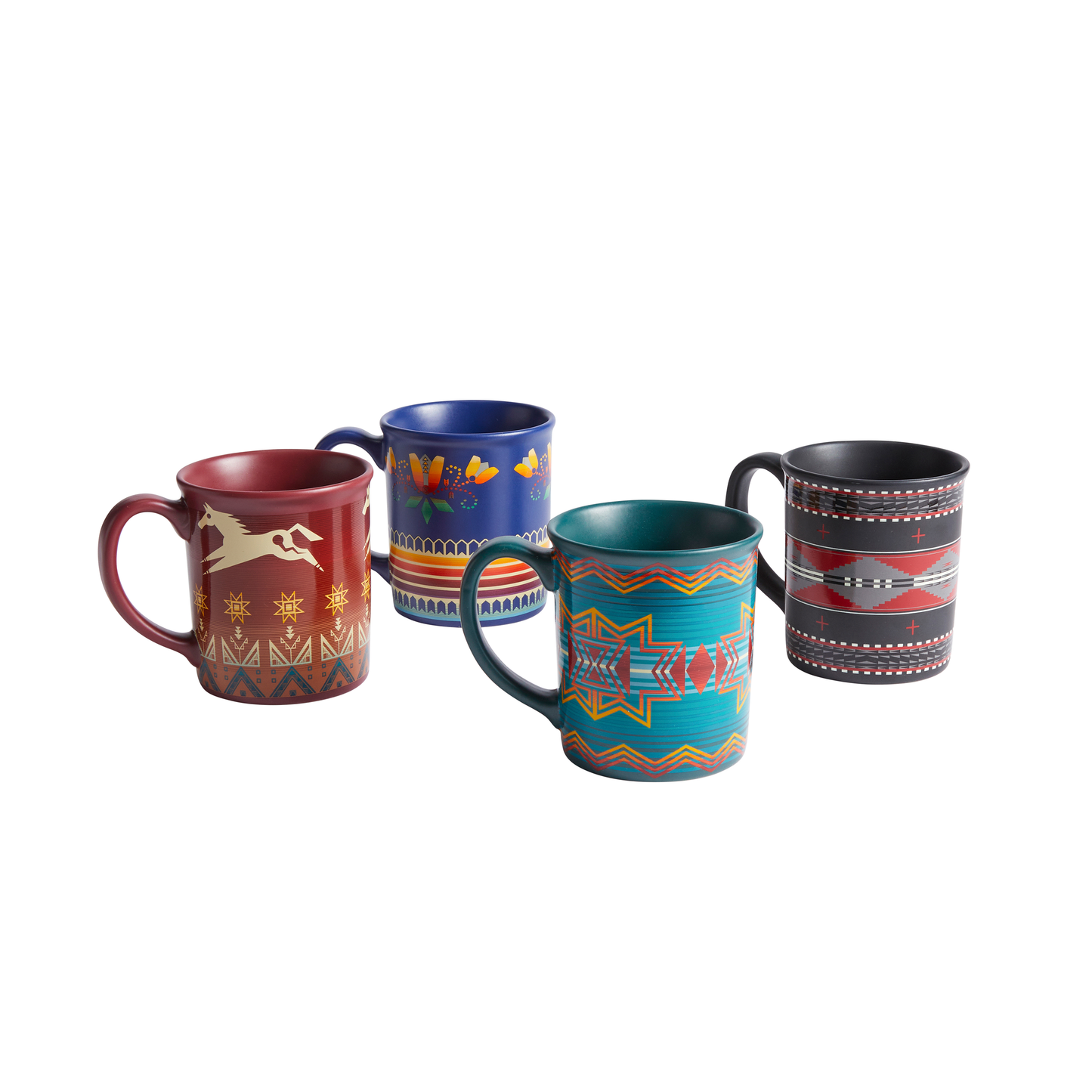 Pendleton American Indian College Fund Mugs, Set of 4