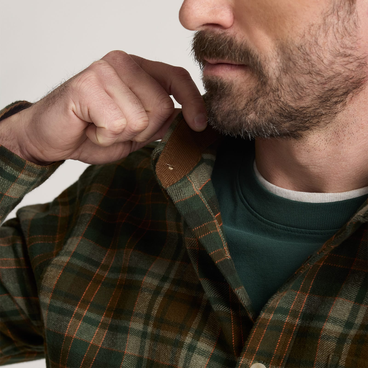 Pendleton Men's Plaid Cotton Fremont Flannel Shirt - Olive Rust Plaid