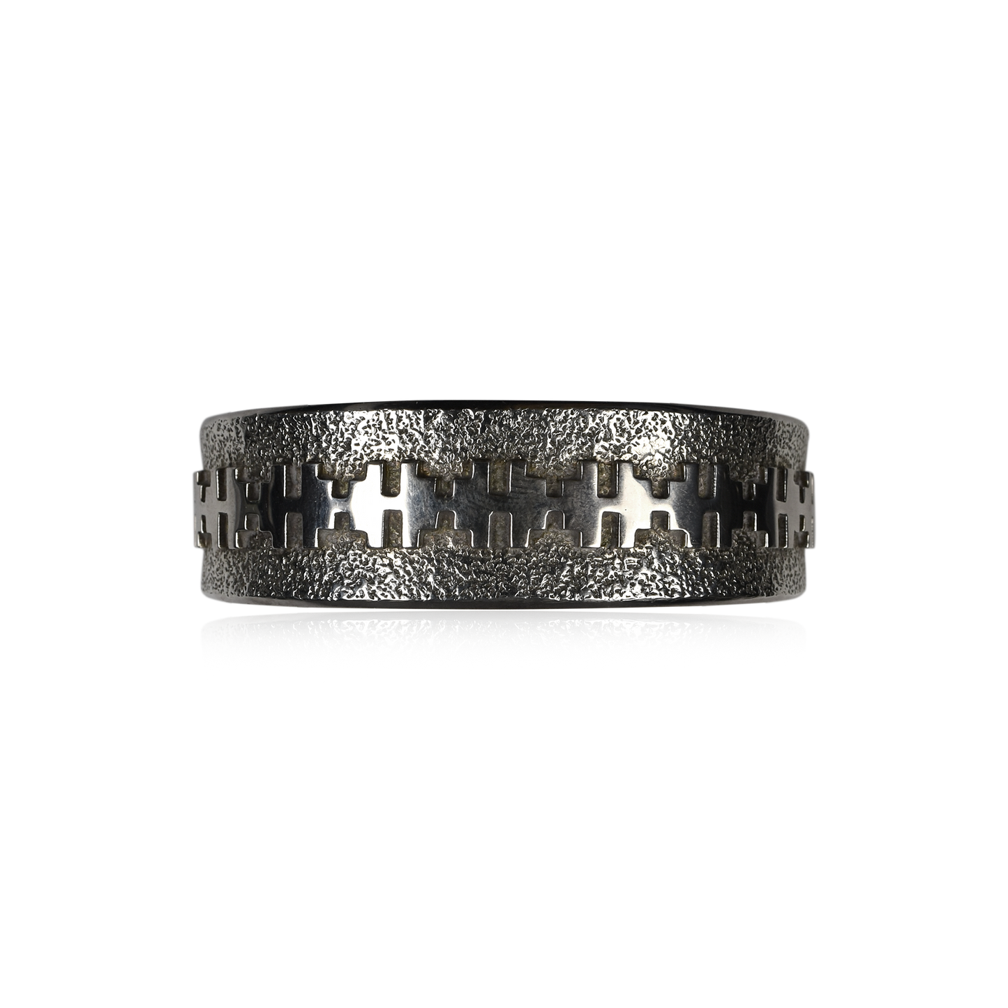 Sterling Silver Canyon Horizon Cuff by Alfred Joe