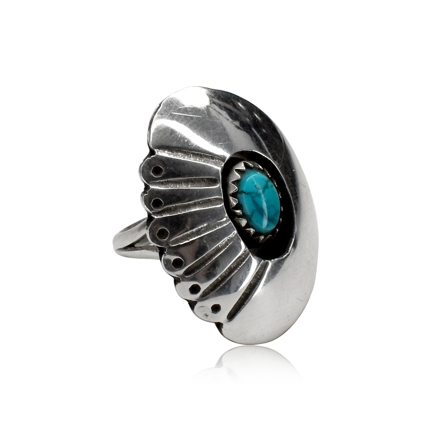 Winged Path Turquoise Ring