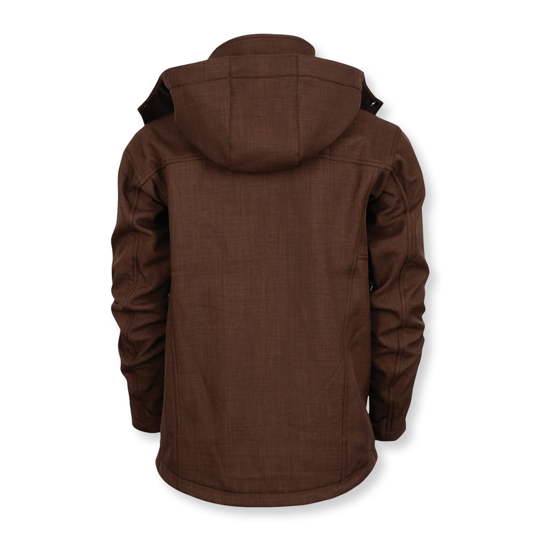 STS Ranchwear x NCWHM Men's Weston Softshell Logo Jacket - Chocolate