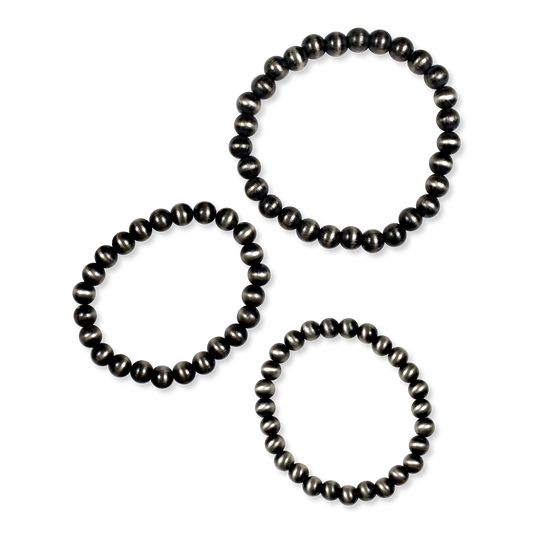 Goddess Antiqued Sterling Bead Bracelet By Rocki Gorman