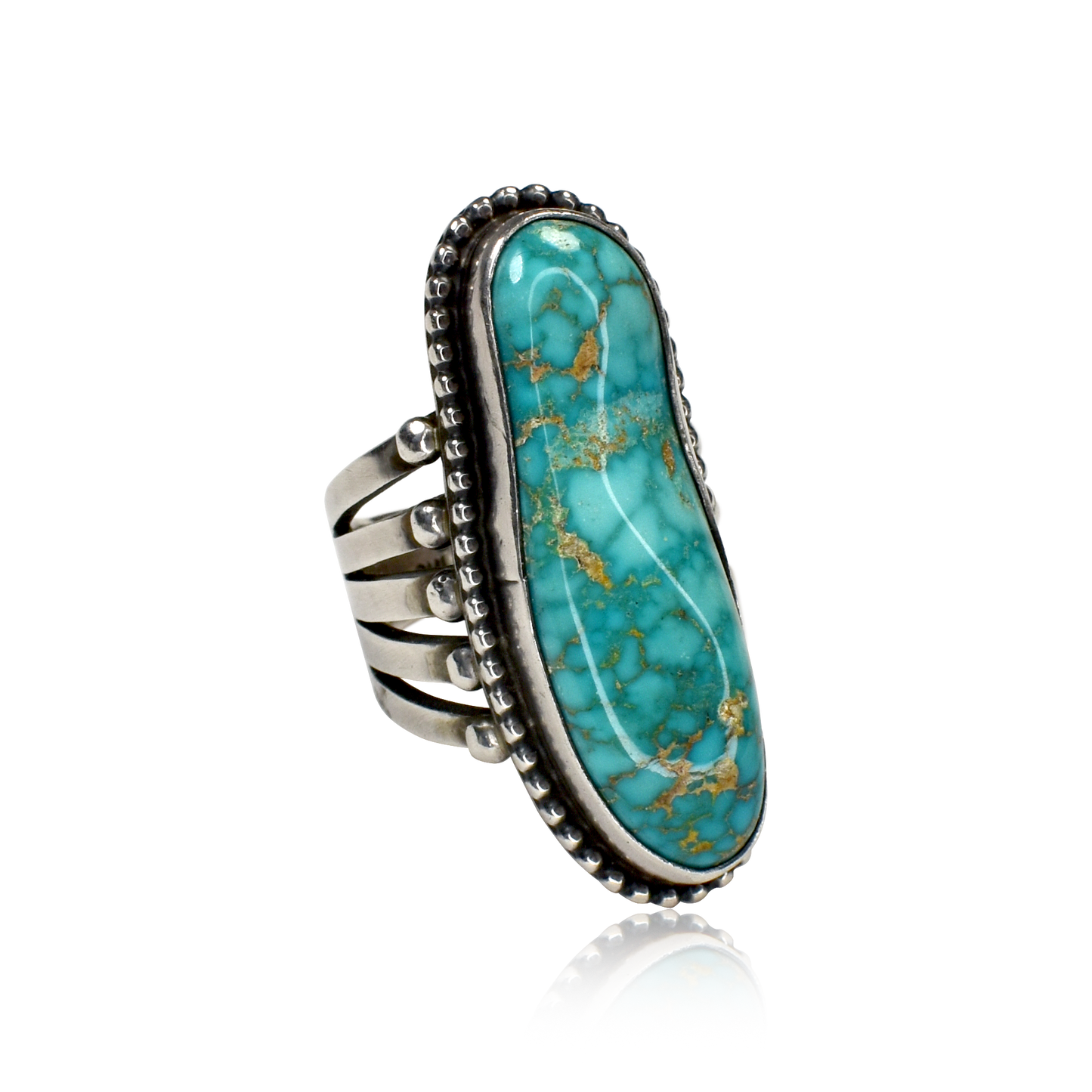 Turquoise Mountain Turquoise Statement Ring by Verdy Jake