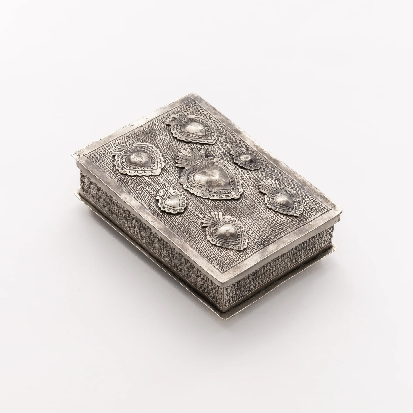 Stamped Silver Milagro Keepsake Box
