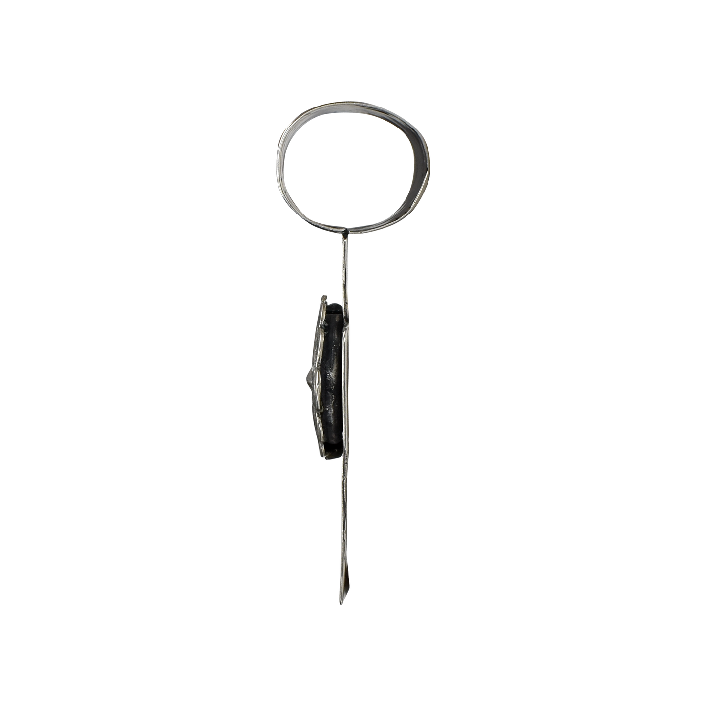 Southwestern Stamped Rattle Concho Cross Pendant by Rocki Gorman