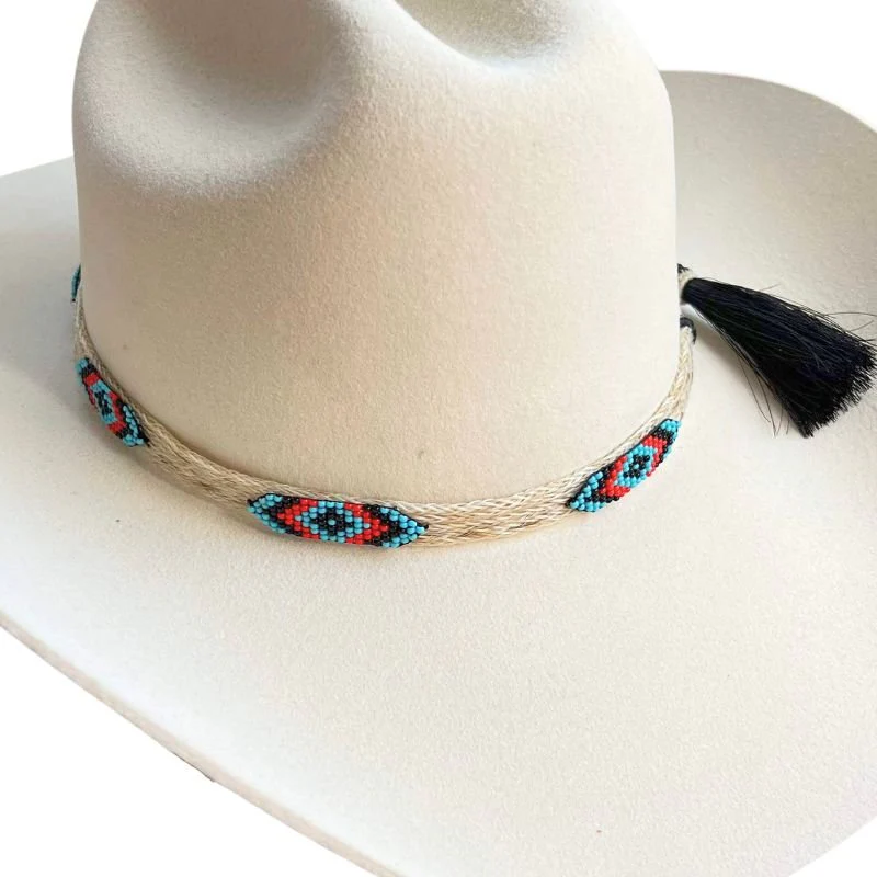Cheval Beaded Horsehair Hat Band