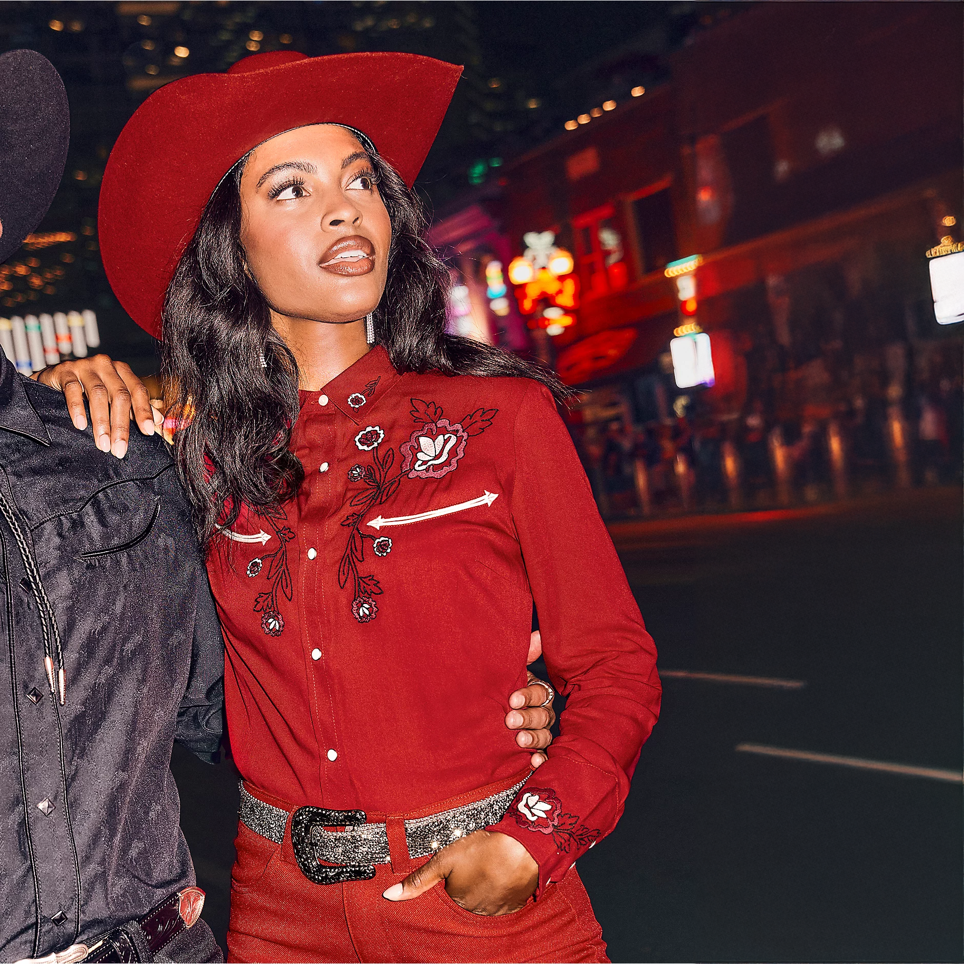 Western Shirt Red Button Up Womens Shirt Wrangler Women's