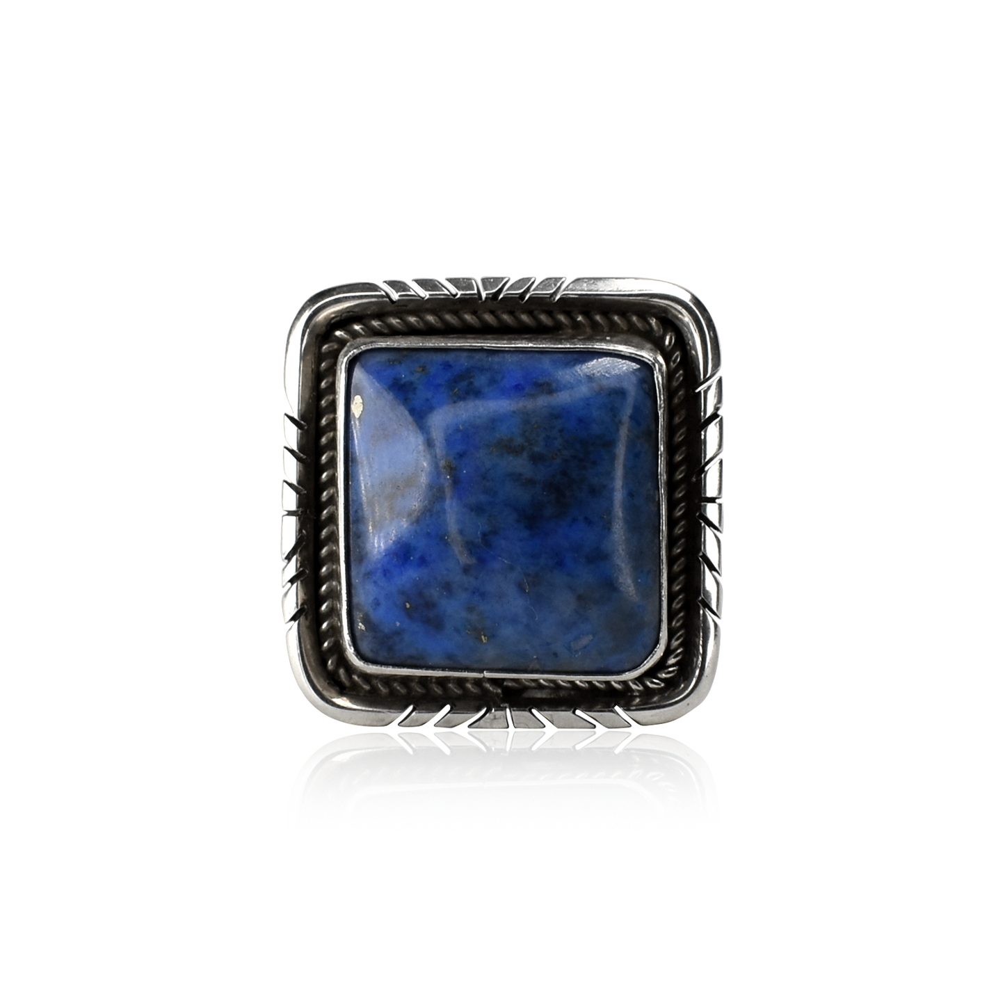 Blue Horizon Denim Lapis Lazuli Ring by Ruth Ann Begay