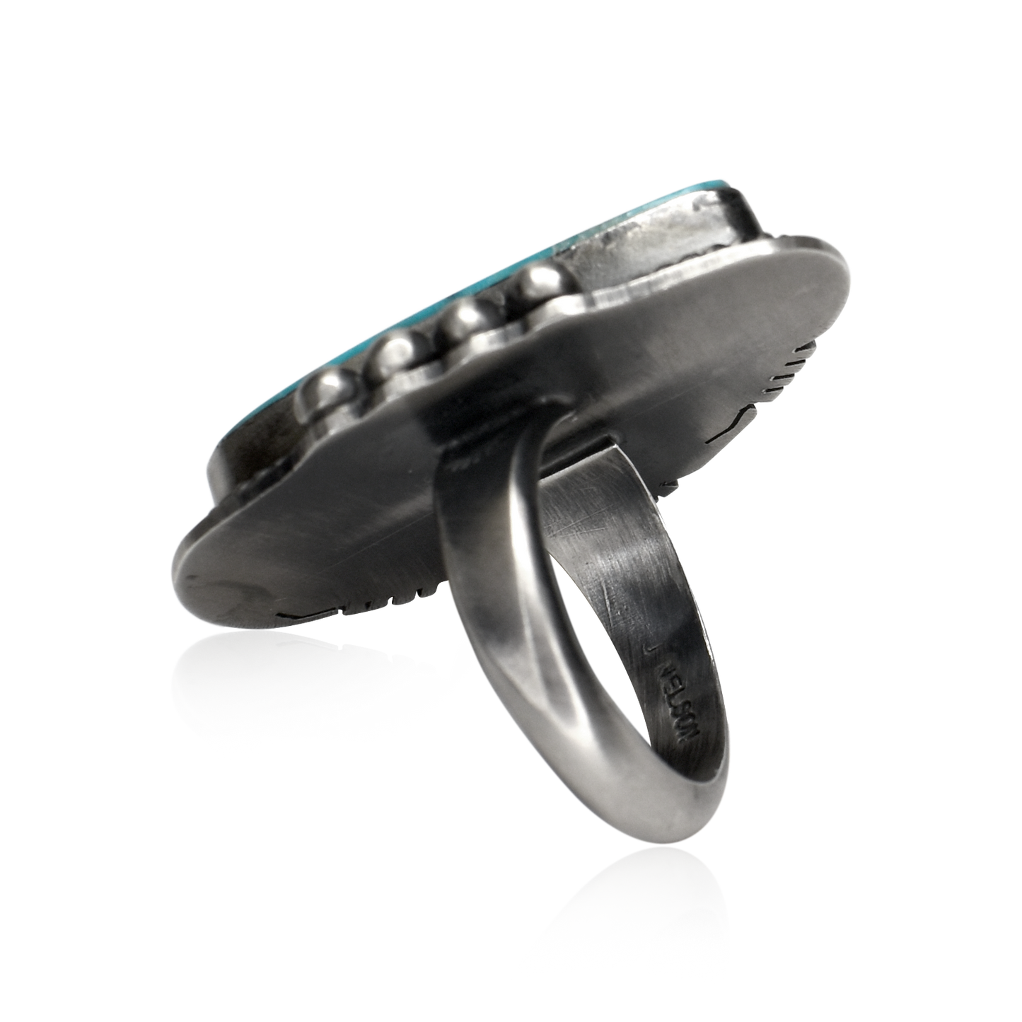 Stardrop Bloom Sleeping Beauty Turquoise Cocktail Ring by J. Nelson