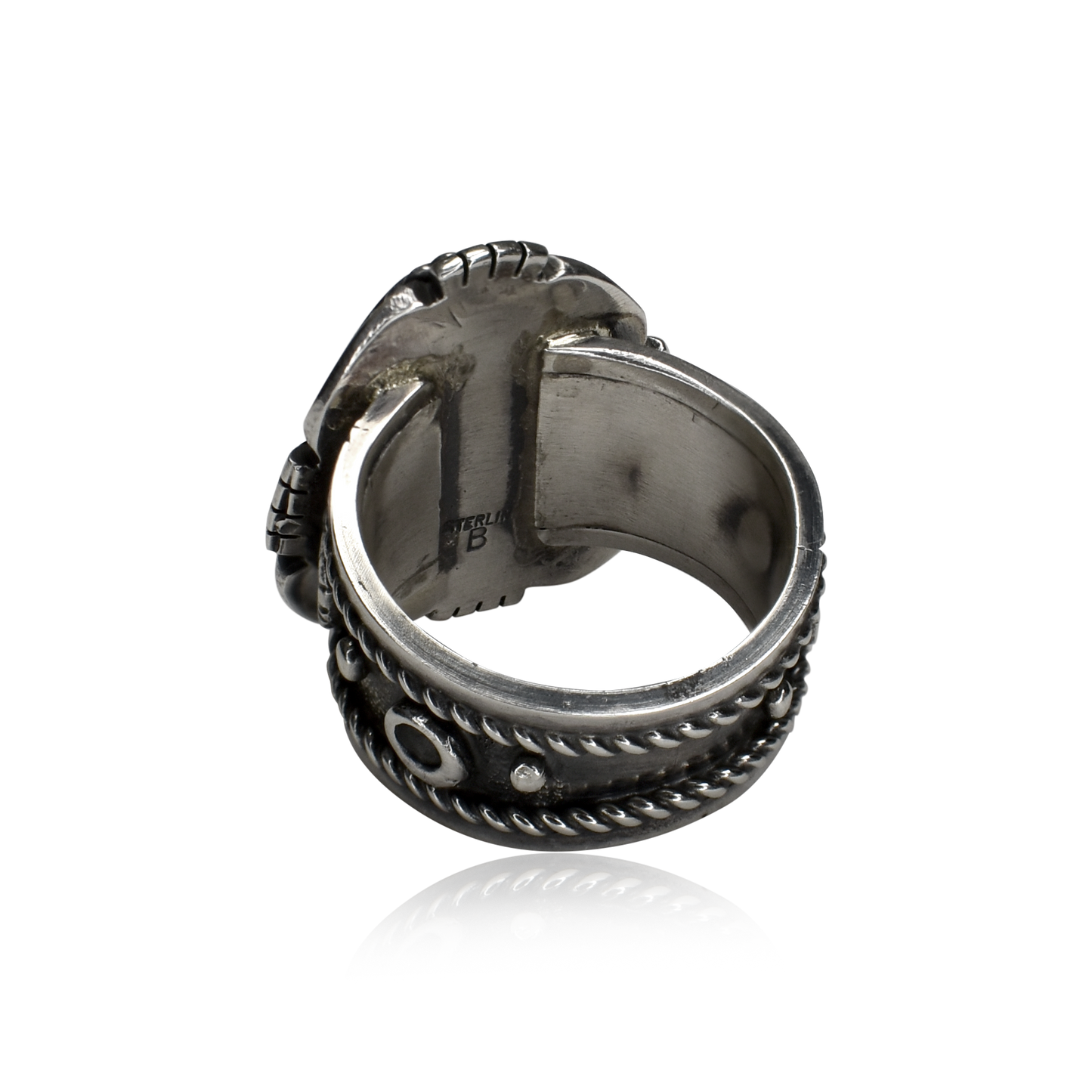 Tonopah Tide Royston Turquoise Ring by Bennie Bowekaty