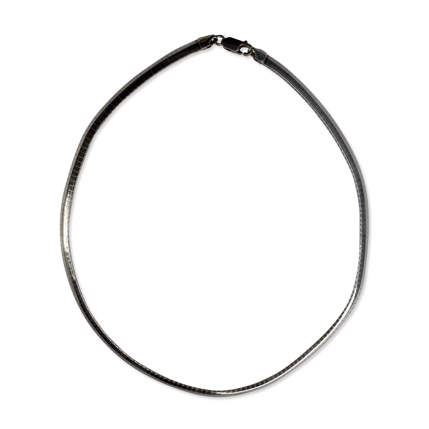 Strada Luminosa Wide Italian Sterling Silver Necklace