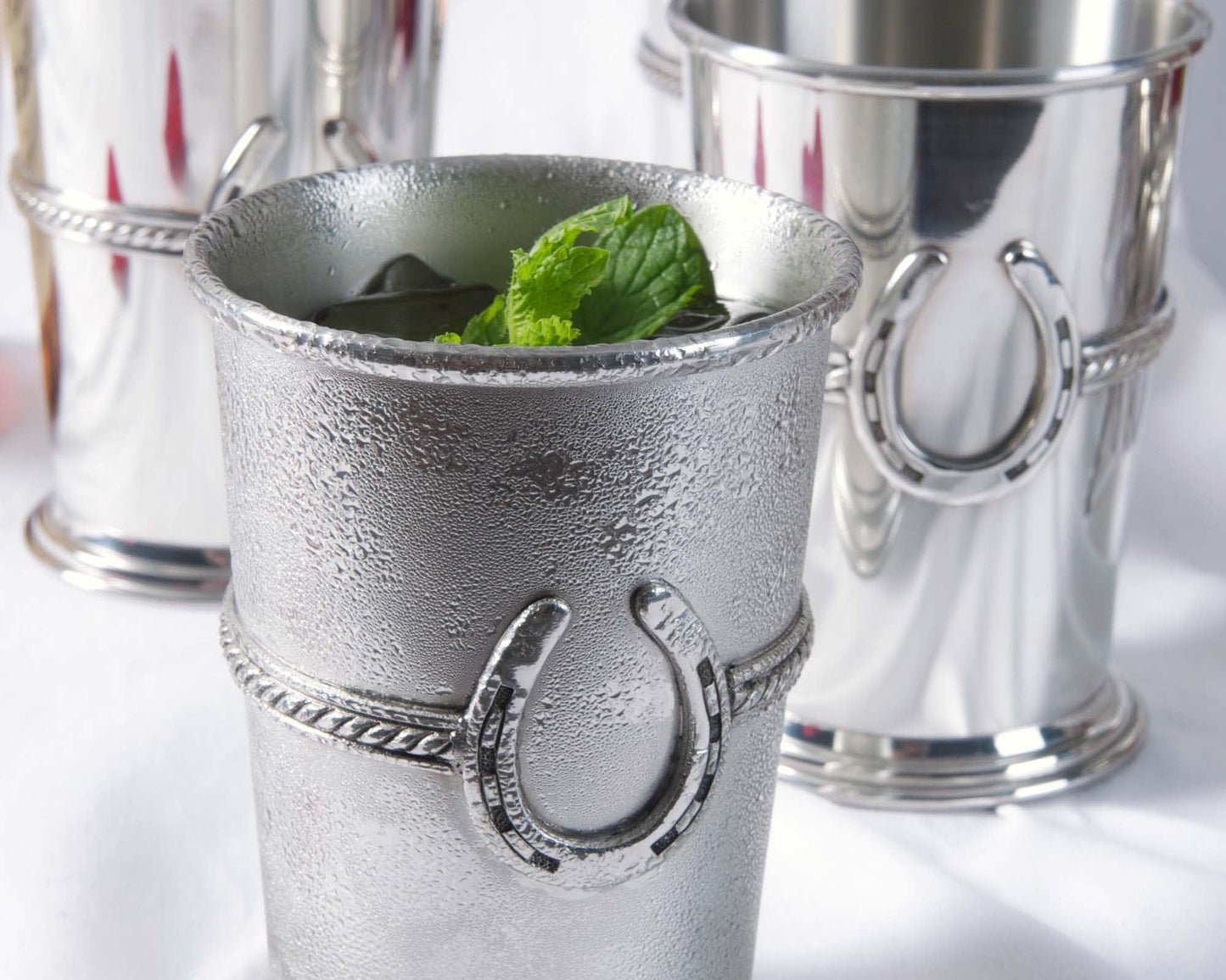 Equestrian Pewter Julep Cup