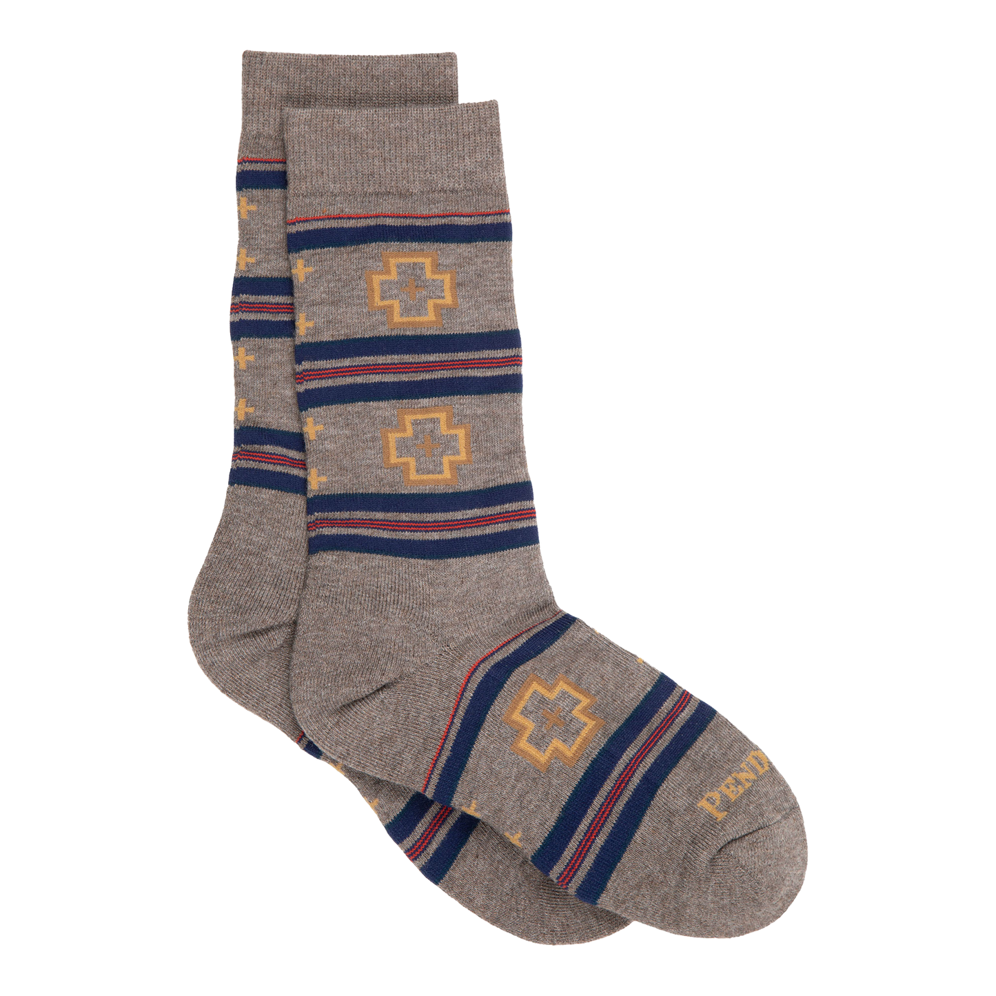 Pendleton Shelter Bay Crew Socks - Brown