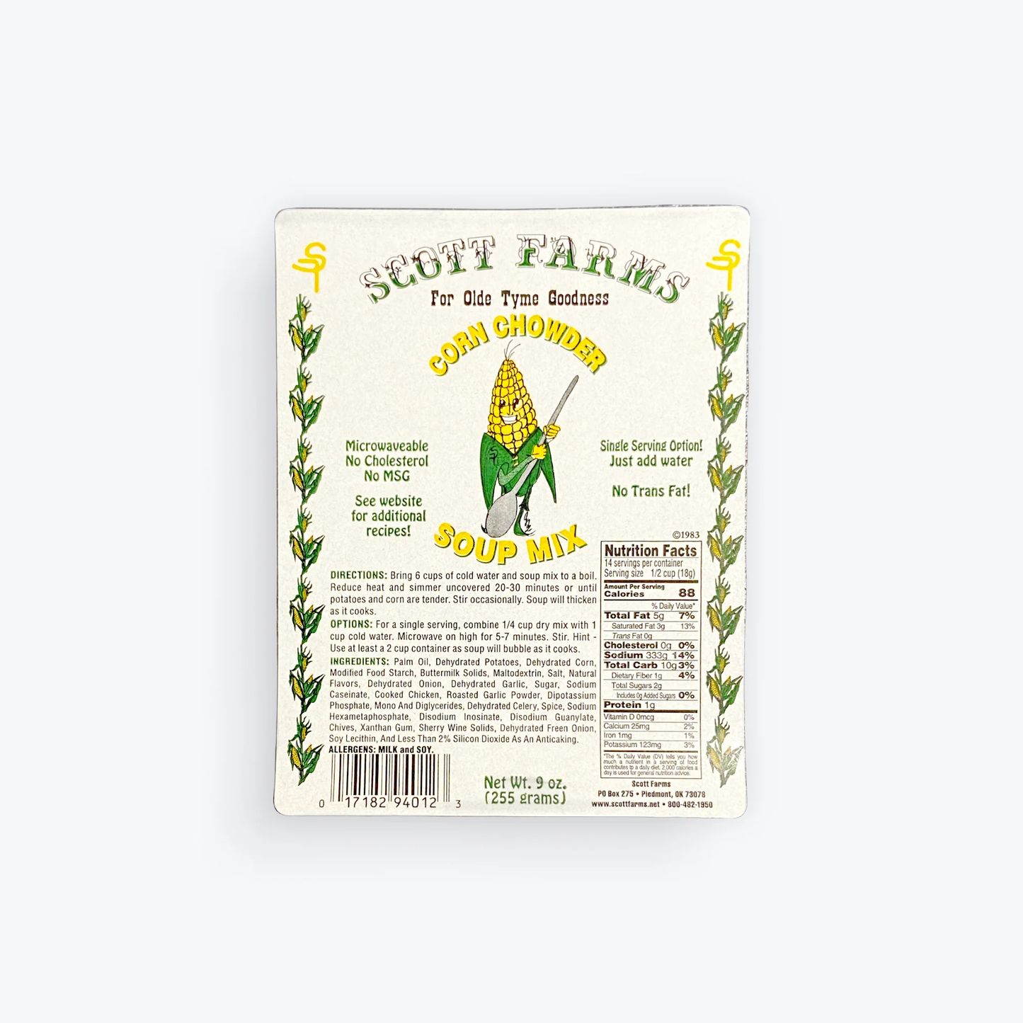 Scott Farms Corn Chowder Soup Mix