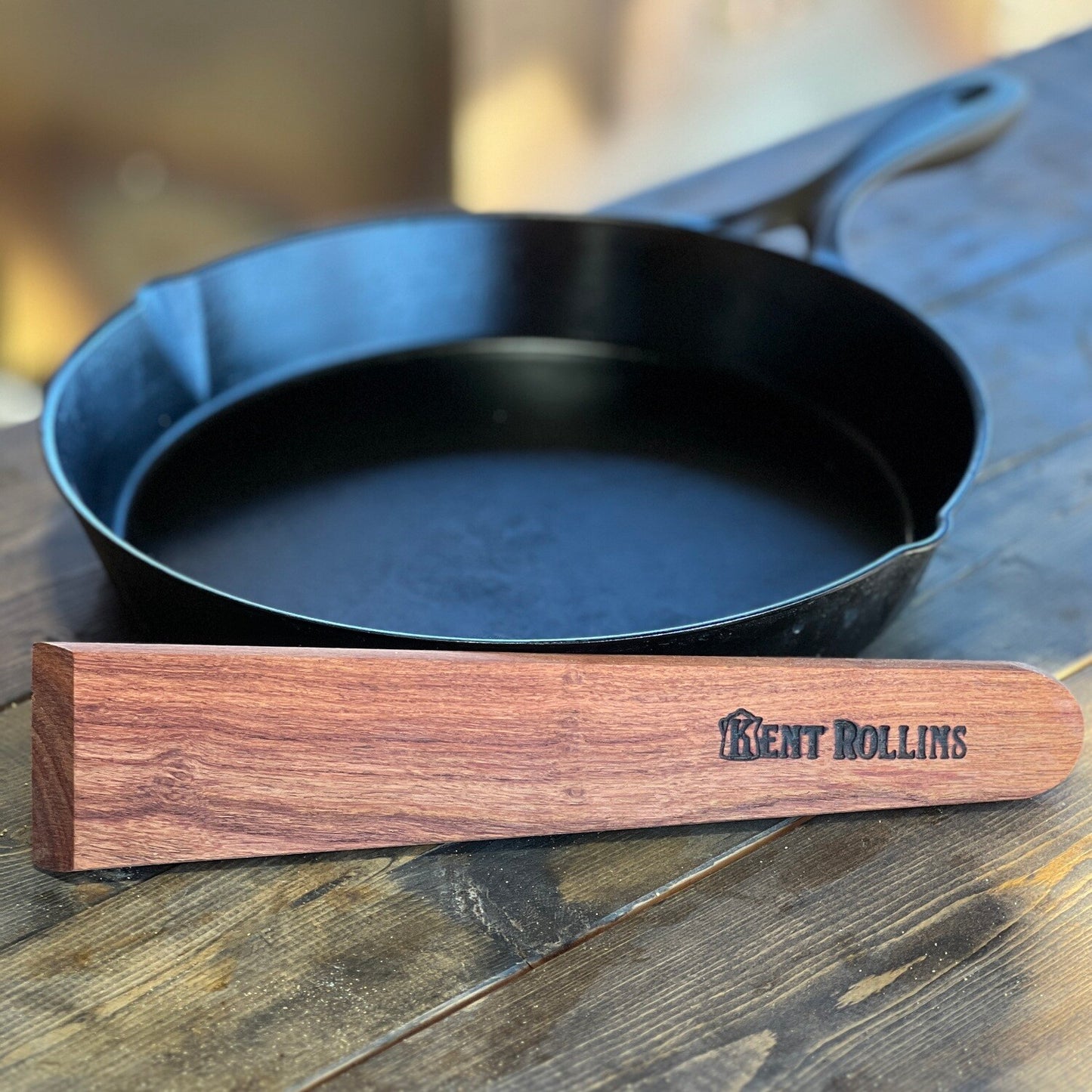 Kent Rollins Mesquite Wood Cast Iron Spatula