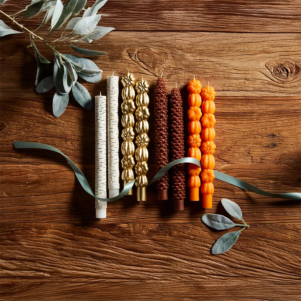 Autumn Taper Candle Set