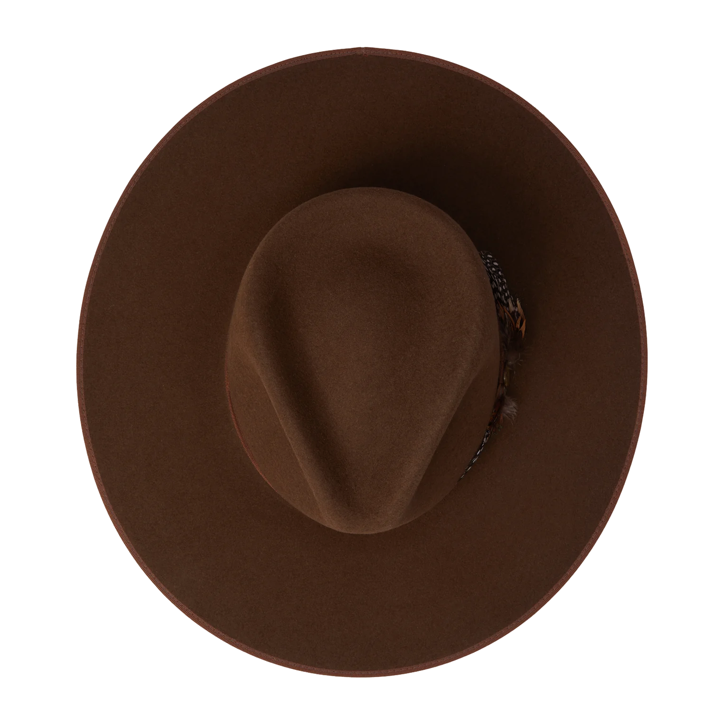 Stetson Midtown Wide Flat Brim Hat - Cognac