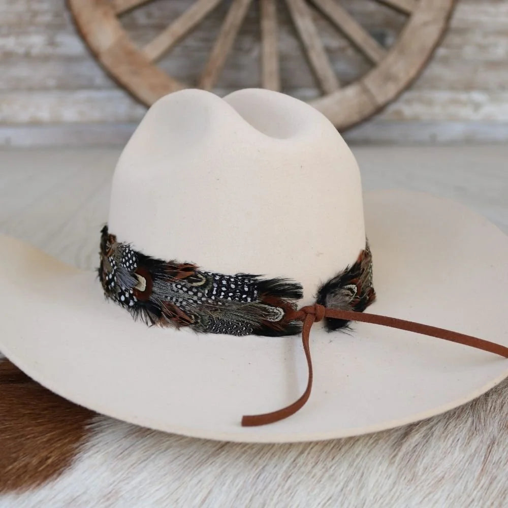 Western Feather Hat Band - Falcon