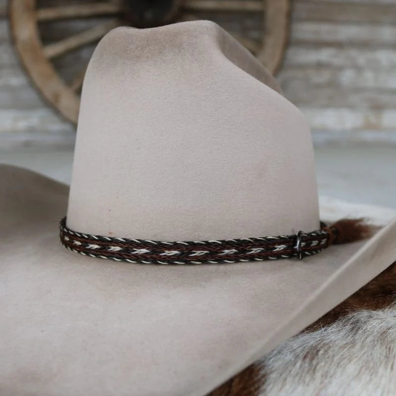 Duster Single Tassel Braided Horsehair Hat Band